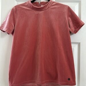 NUMPH PINK VELVET TOP SIZE M